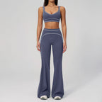 Knit Construction Sleeveless True-To-Size Fit Two-Piece Yoga Set