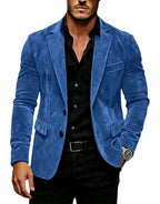 Suede Texture Notch-Lapel Sport Coat
