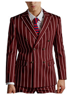 Pinstripe Double-Breasted Slim Tuxedo