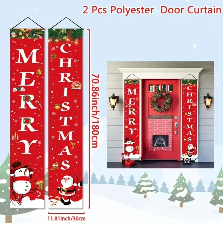 Christmas Hanging Door Banner