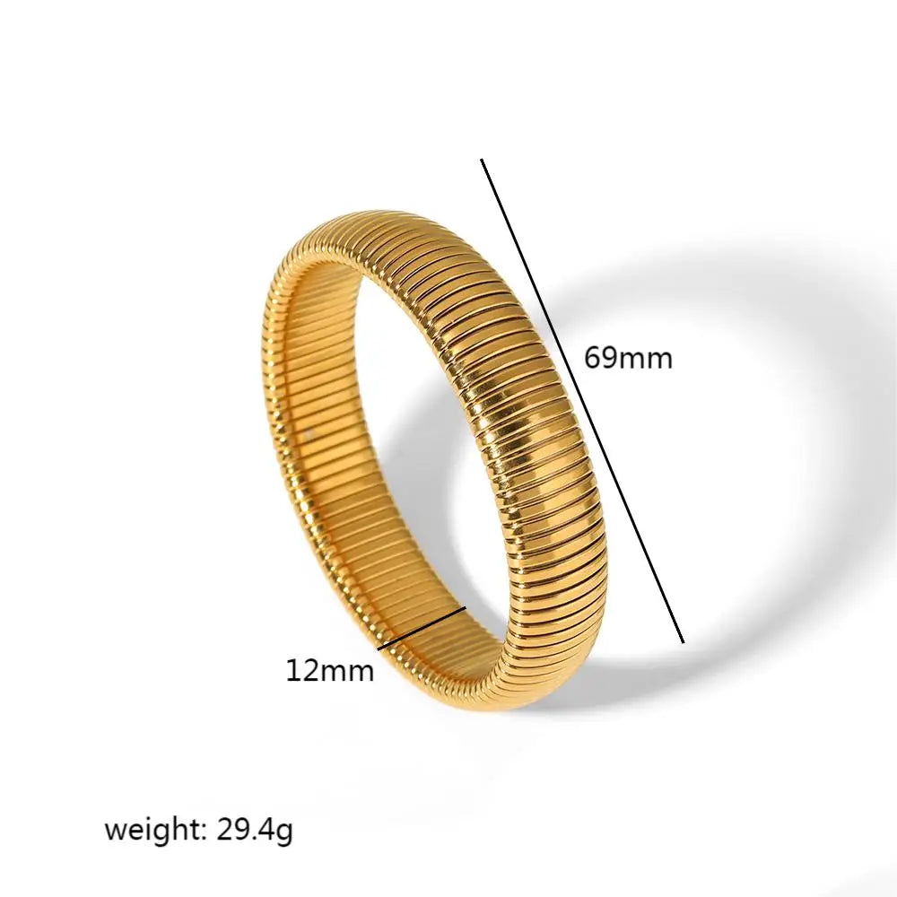 Gold Stainless Steel Bangle