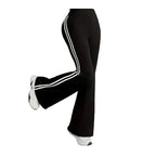 Side-Stripe Sculpted Flared Pants