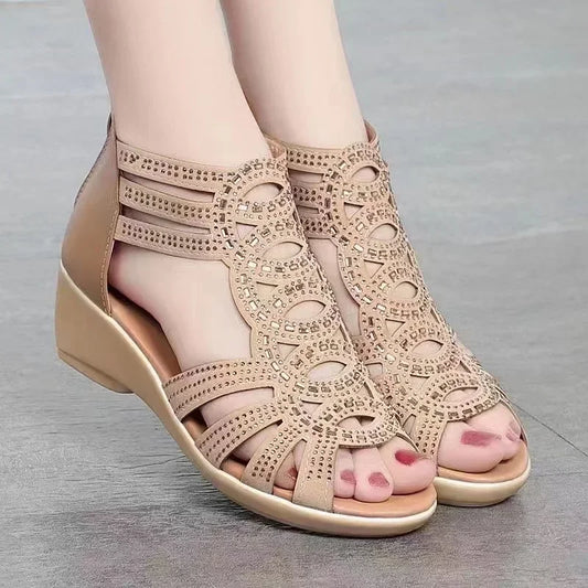 Soft Sole Roman Wedges