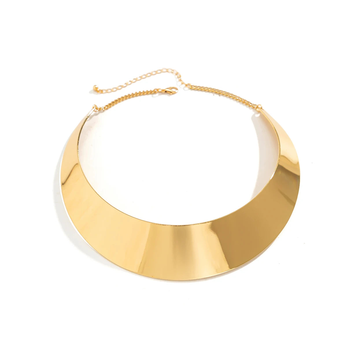 Punk Geometric Torque Necklace
