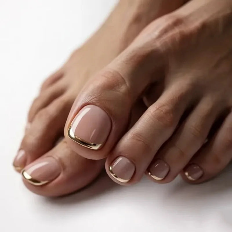 French False Toe Nails Heart