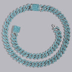 SUBOLLOW Blue Crystal Necklace