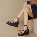 Women Cross Strap Platform Sandals