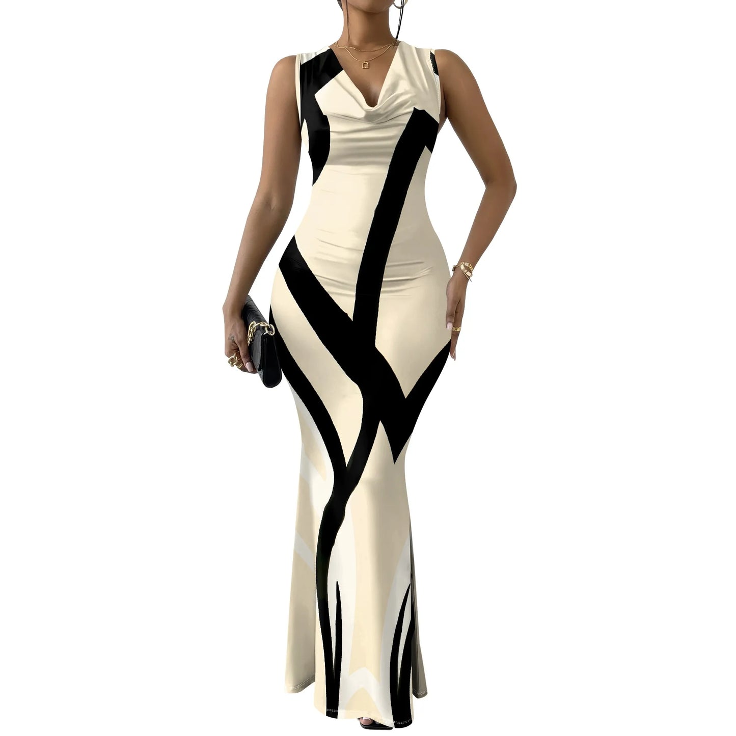 Summer Mermaid Maxi Dress