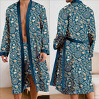 Leopard Robe 2Pcs Pajamas Bathrobe