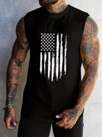 USA Flag Print Tank Top