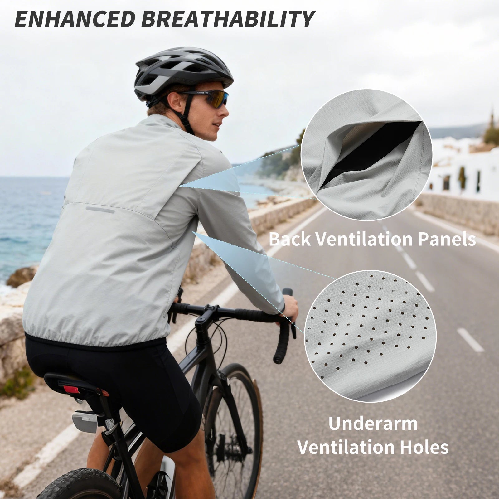 WOSAWE Windproof Cycling Jacket