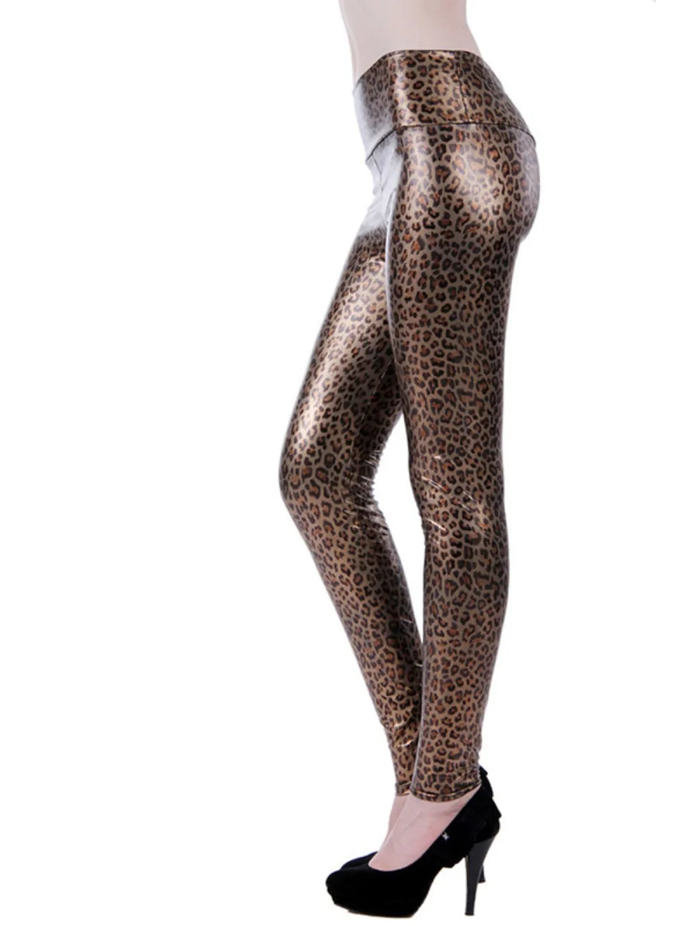 Leopard Print Mid-Waist Leggings