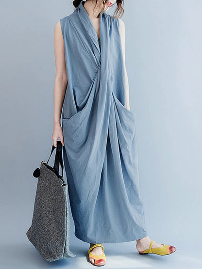 Oversize Asymmetrical Maxi Dress