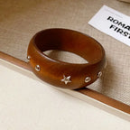 Vintage Wooden Round Bangle