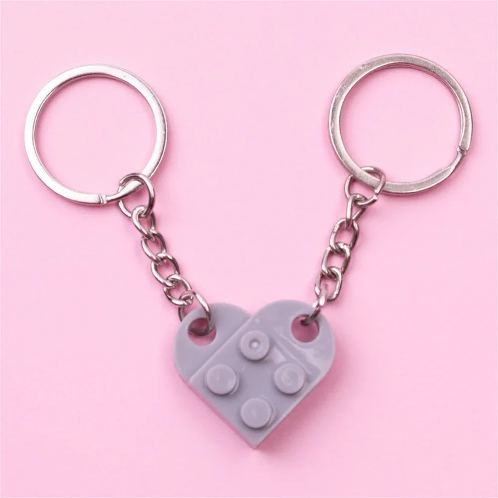 Couples Brick Keychain Set