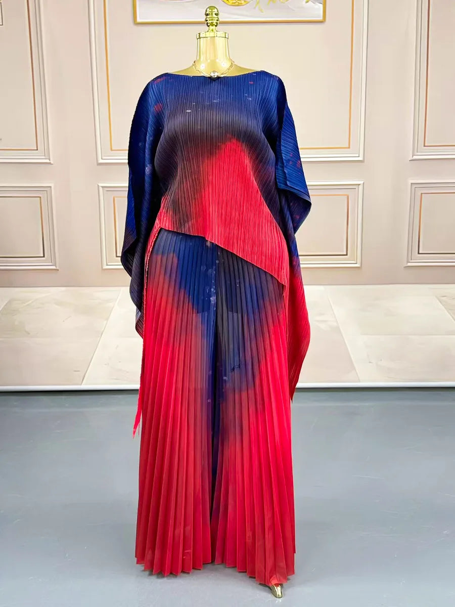 Two-piece Pleated Outfit Set