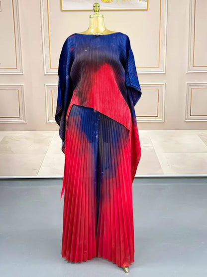 Two-piece Pleated Outfit Set