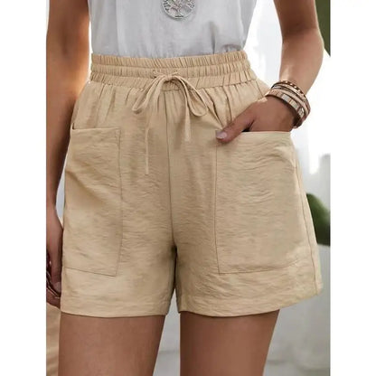 Women Linen Summer Sweatshorts