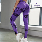 Tie-Dye Seamless Scrunch Yoga Leggings