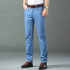 Ice Silk Stretch Straight Jeans