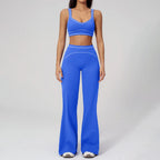 Knit Construction Sleeveless True-To-Size Fit Two-Piece Yoga Set