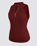 Zip Y2K Top
