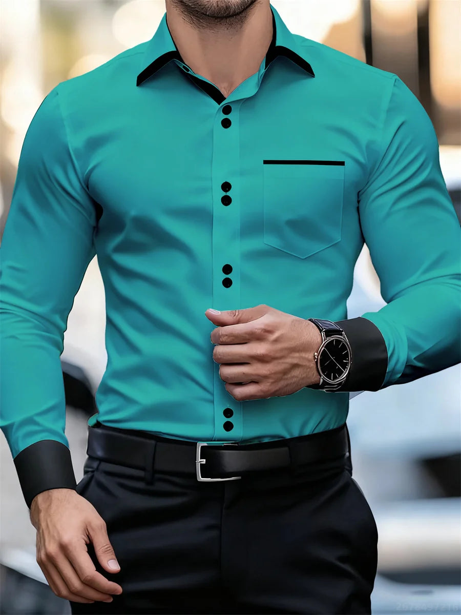 Printed Casual Collar Long Sleeve Shirt