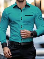 Printed Casual Collar Long Sleeve Shirt