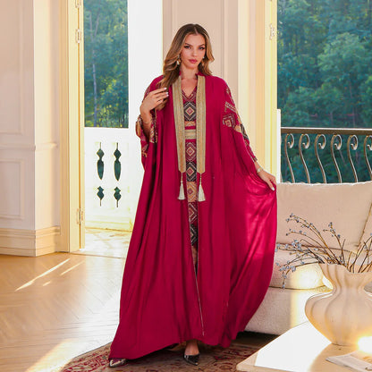 Open Kaftan Abaya Suit