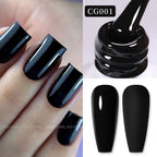BORN PRETTY Black White Gel