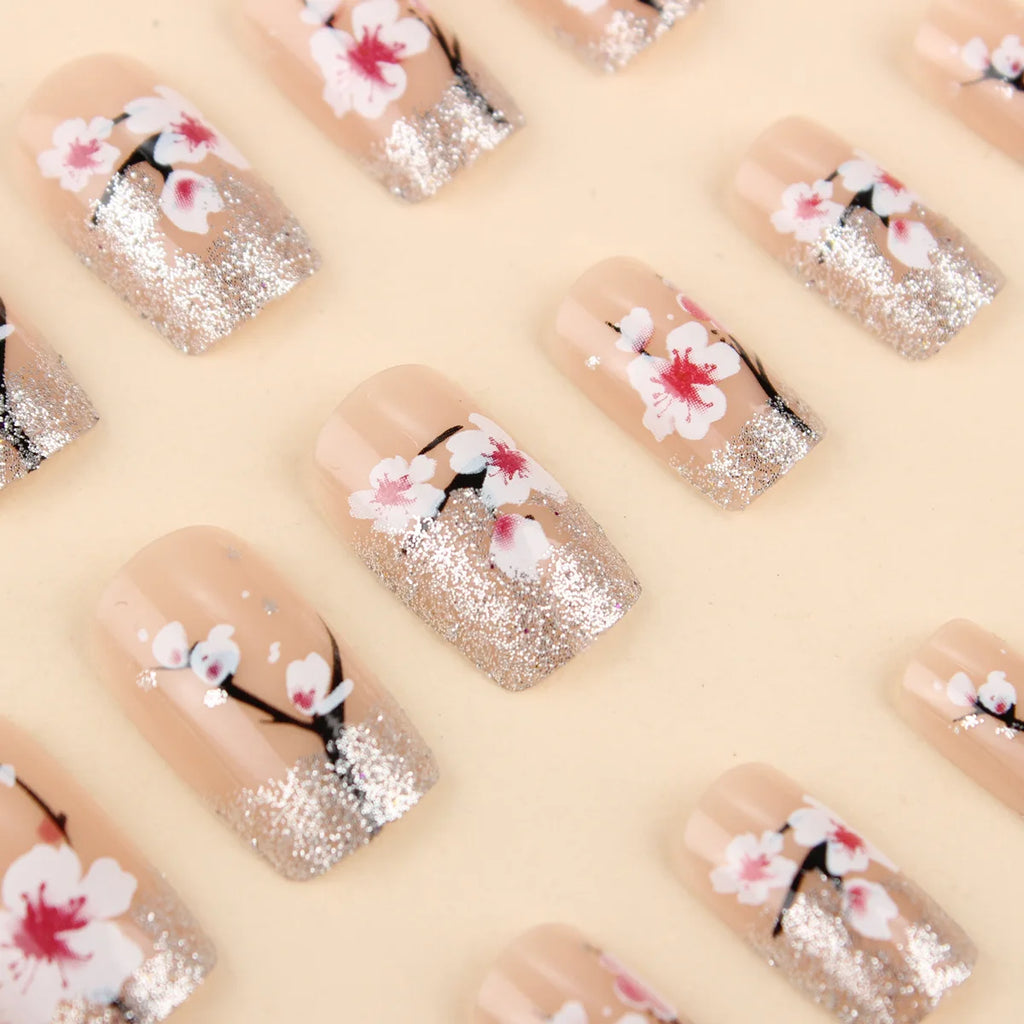 set Medium long fake nails
