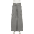 SUCHCUTE Gray Cargo Denim Jeans