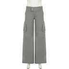 SUCHCUTE Gray Cargo Denim Jeans