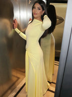Elegant Ruched Maxi Dress