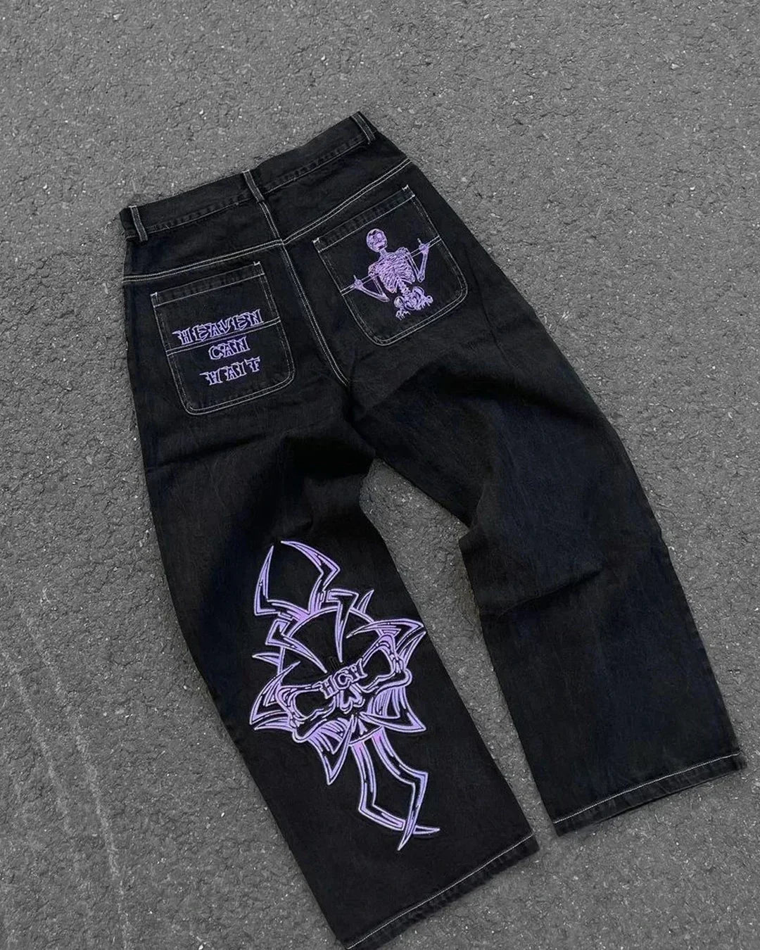 Joker embroidered jeans