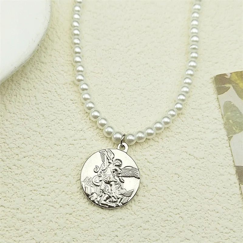 Saint benedict pendant necklace