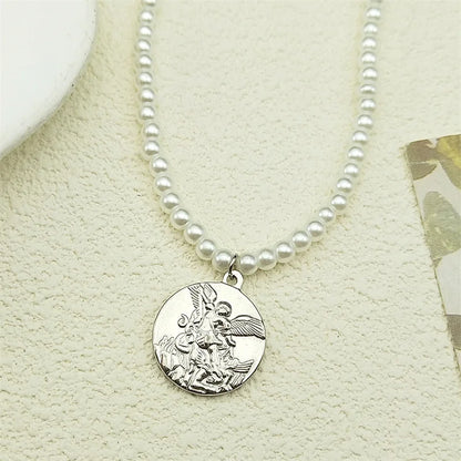 Saint benedict pendant necklace