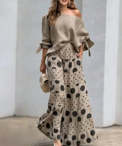 Loose Polka Dot Suit