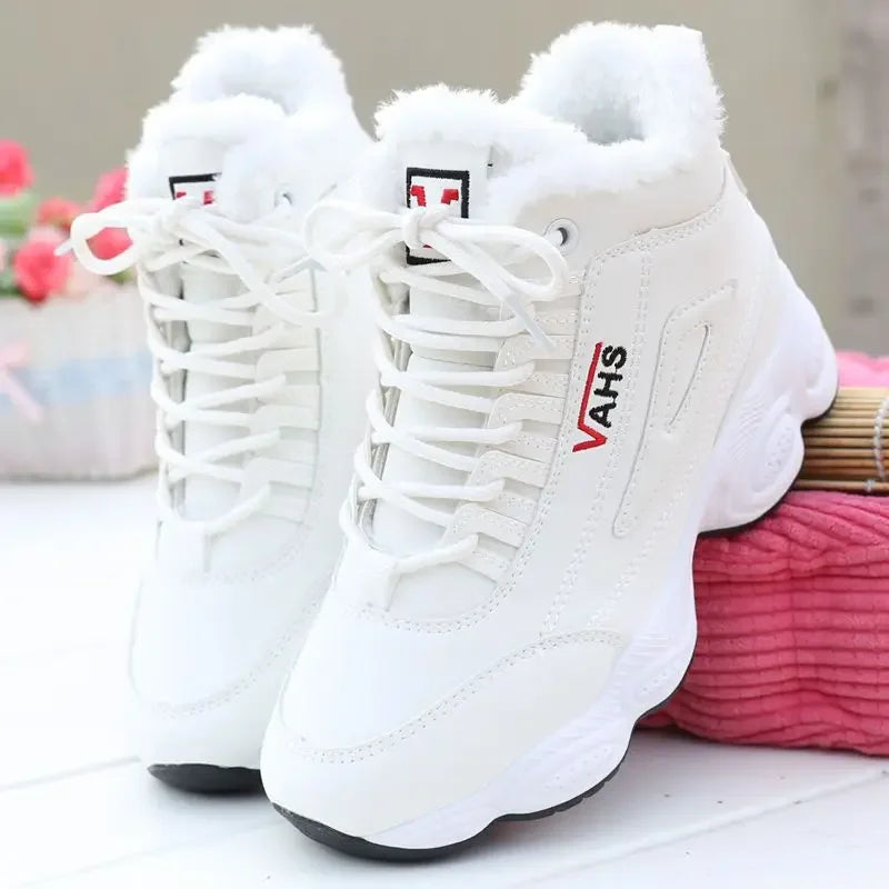 Warm Platform Velvet Sneakers