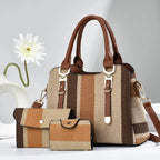3 Piece Women’s Handbag Set with Wallet
