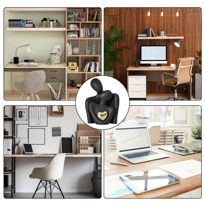 Nordic Couple Ceramic Statue