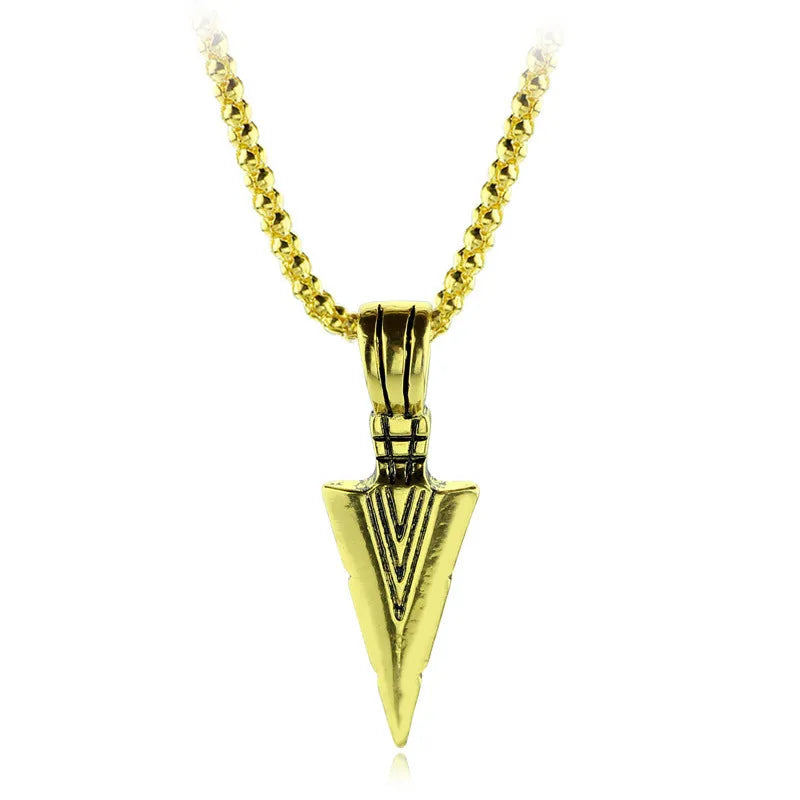 Retro Triangle Arrowhead Necklace