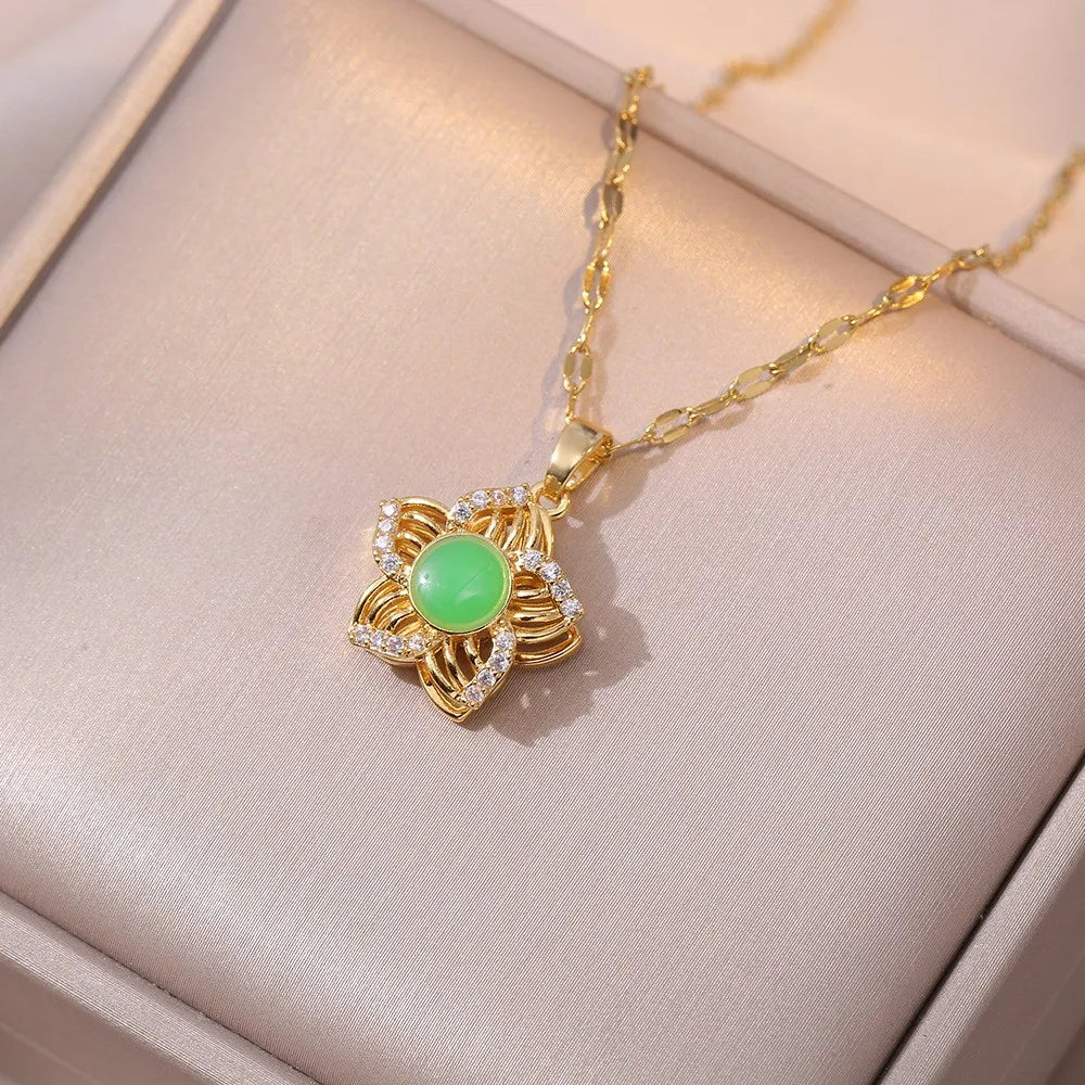 Women’s Round Copper Jewelry Set