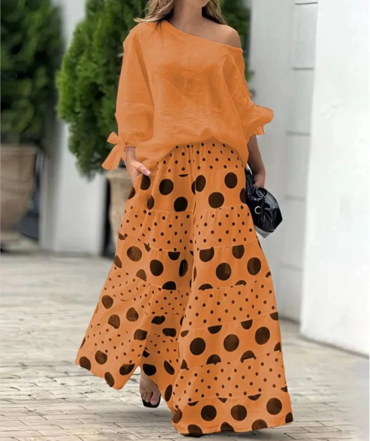 Loose Polka Dot Suit