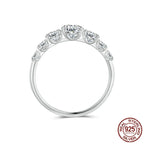Heart Setting Moissanite Engagement Ring