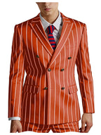 Pinstripe Double-Breasted Slim Tuxedo