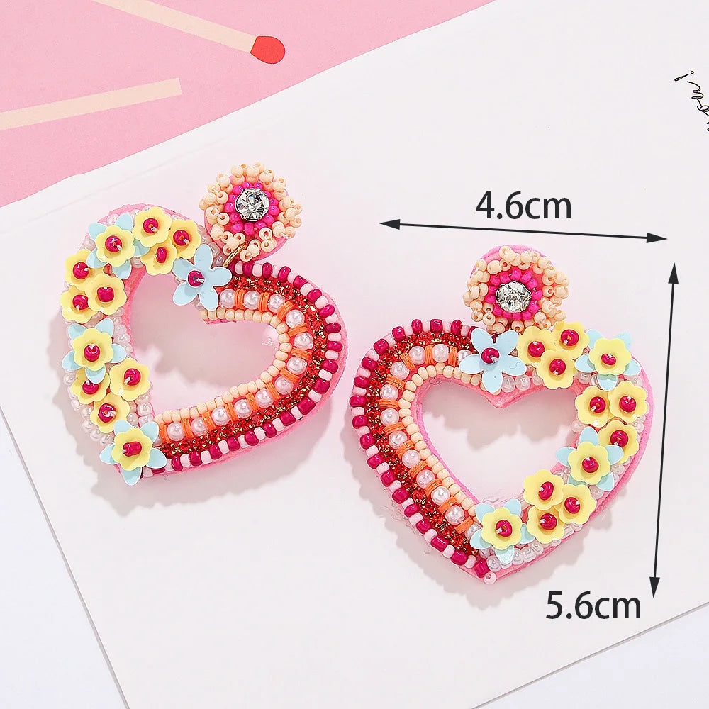 Love Letter Beaded Earrings