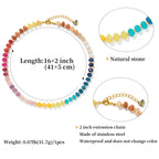 Rainbow Gemstone Choker Necklace