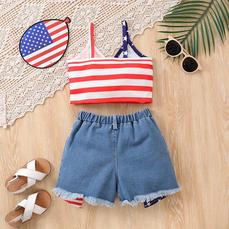 American Flag Tank Set