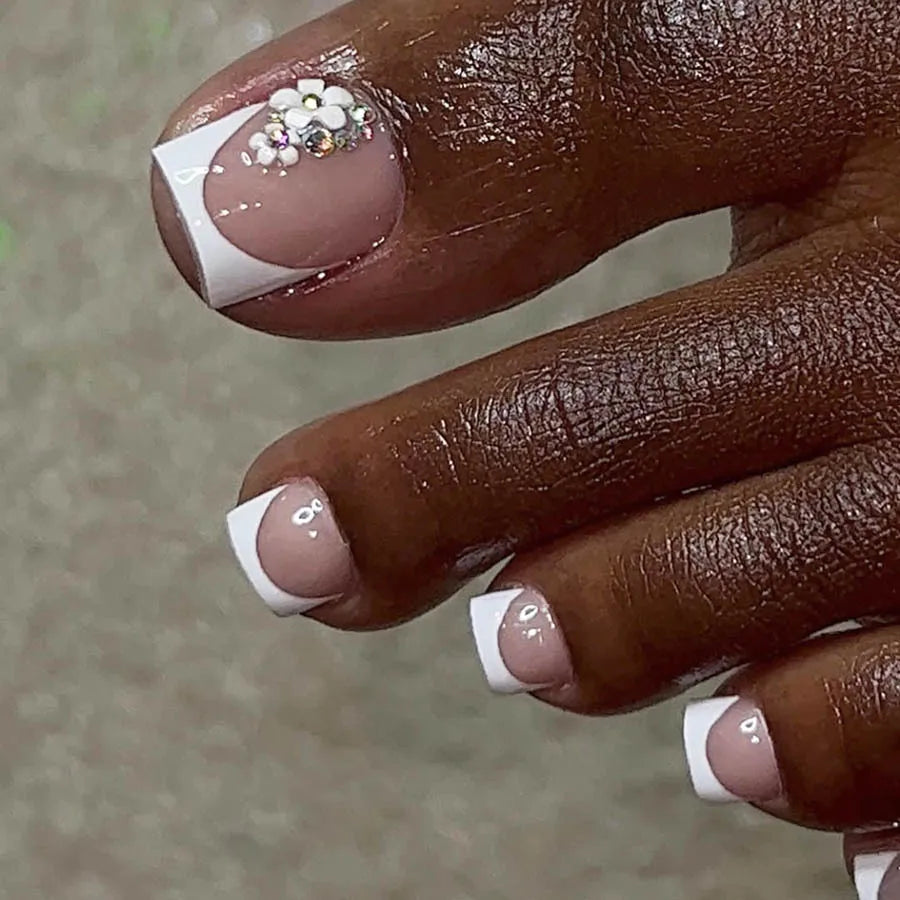 French False Toe Nails Heart